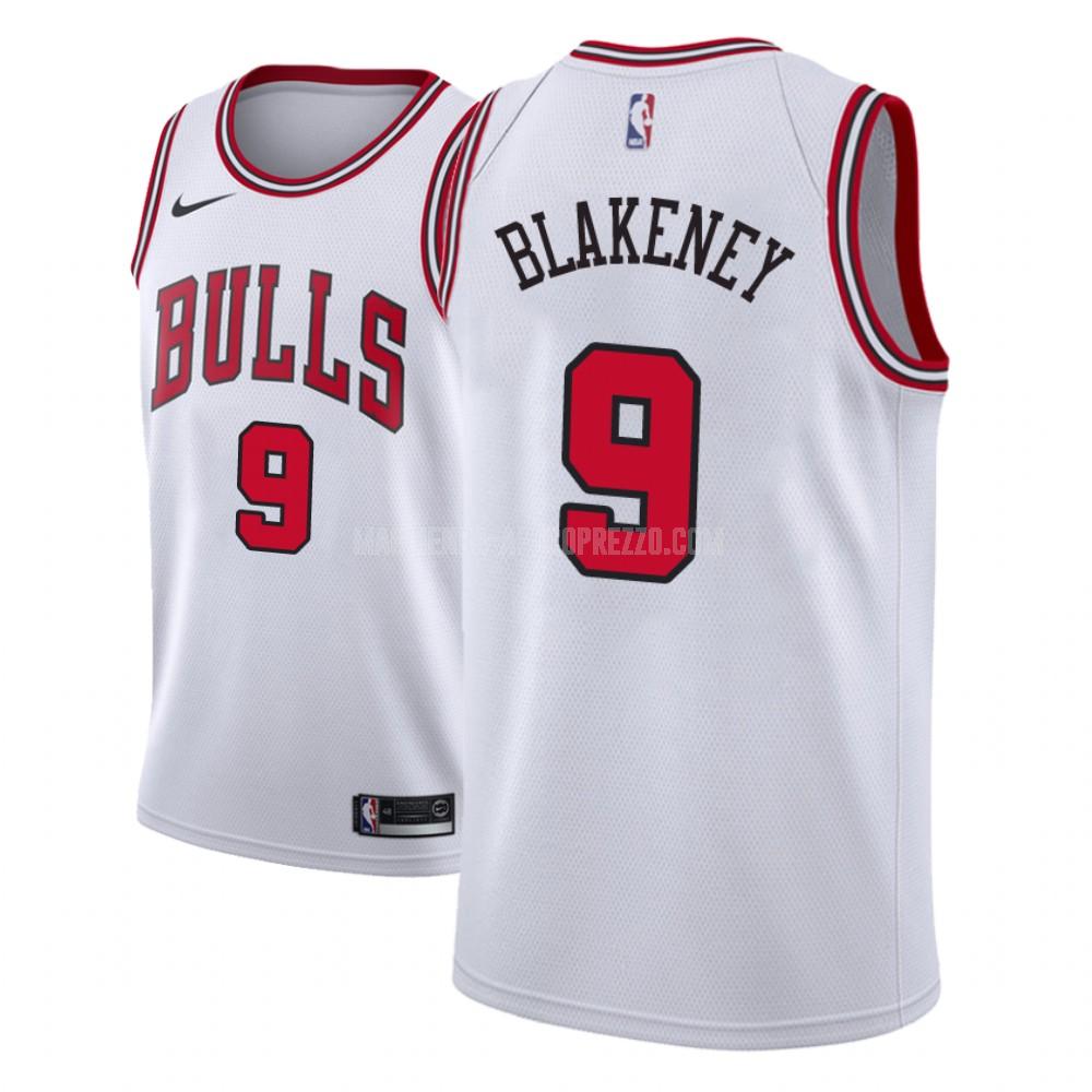 uomo maglia chicago bulls di antonio blakeney 9 bianco association