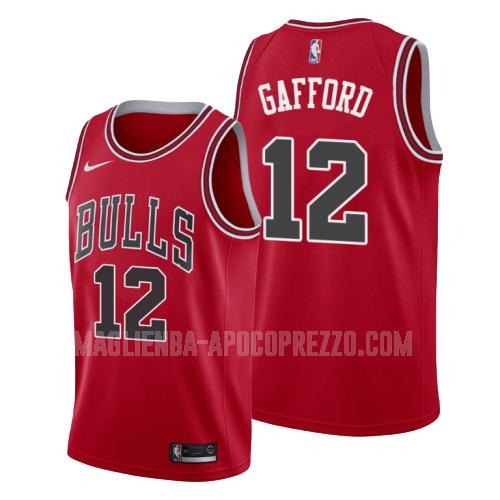 uomo maglia chicago bulls di daniel gafford 12 rosso icon