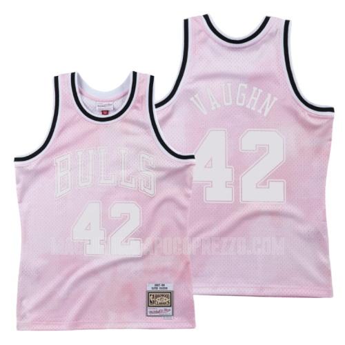 uomo maglia chicago bulls di david vaughn 42 rosa cieli nuvolosi