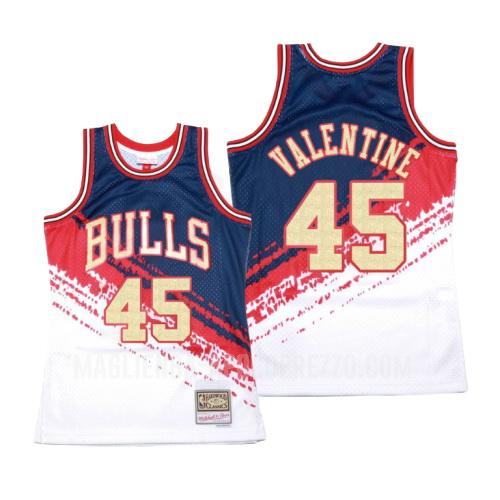 uomo maglia chicago bulls di denzel valentine 45 bianco hardwood classics