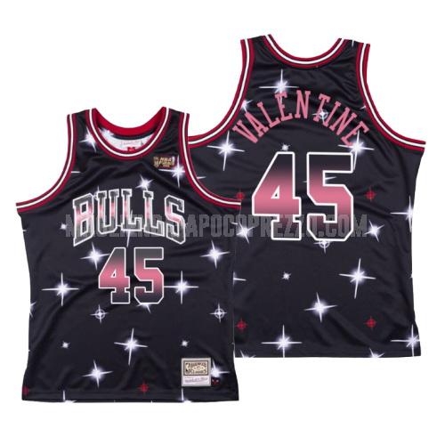 uomo maglia chicago bulls di denzel valentine 45 nero aerografo knit