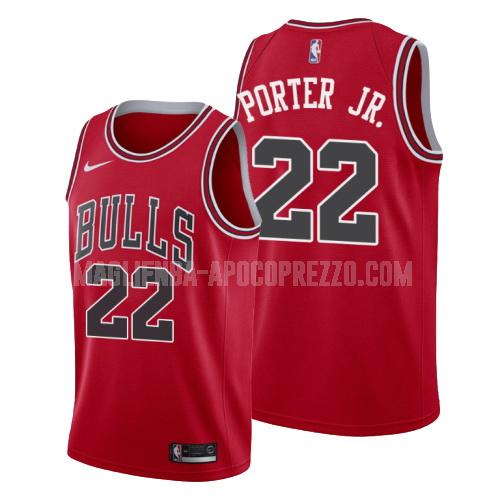 uomo maglia chicago bulls di otto porter jr 22 rosso icon