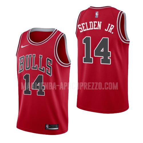 uomo maglia chicago bulls di wayne selden jr 14 rosso icon