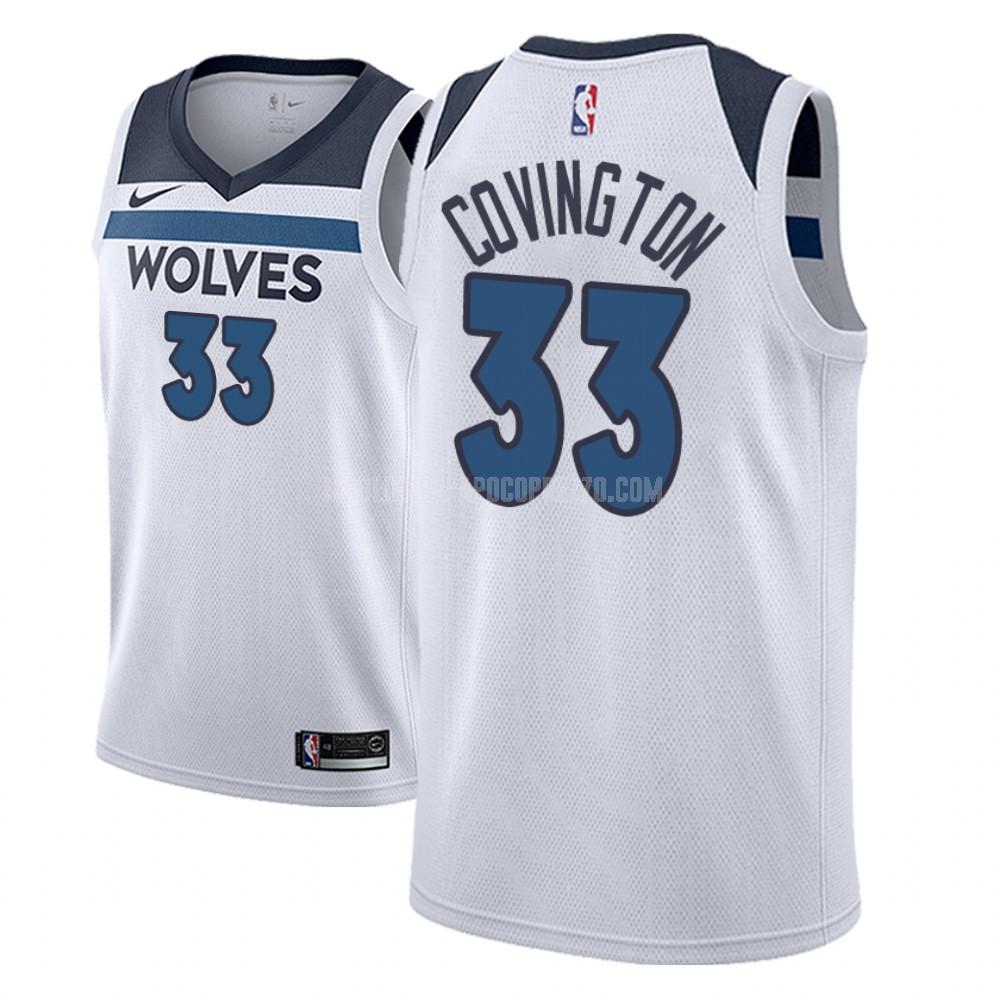 uomo maglia minnesota timberwolves di robert covington 33 bianco association