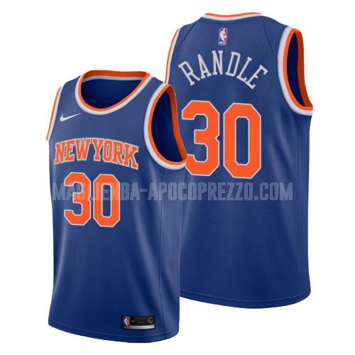 uomo maglia new york knicks di julius randle 30 blu icon