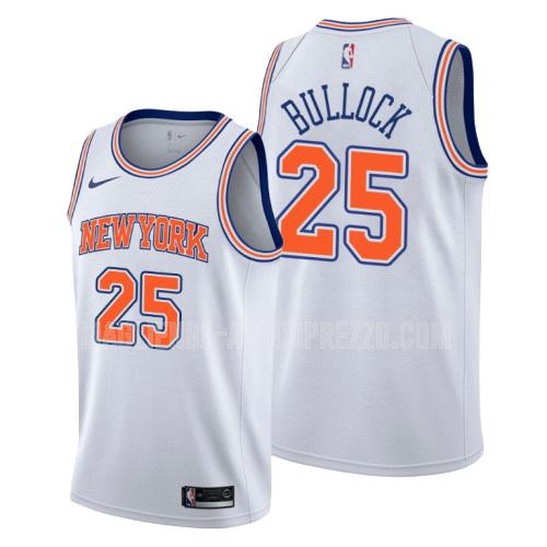 uomo maglia new york knicks di reggie bullock 25 bianco statement