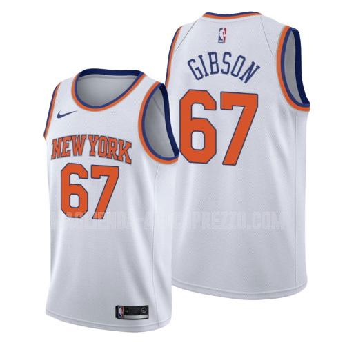 uomo maglia new york knicks di taj gibson 67 bianco association