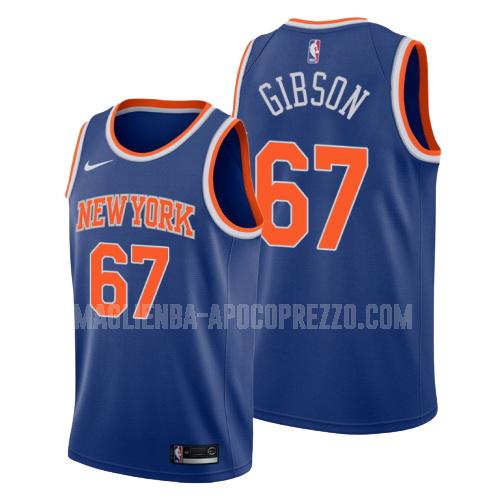 uomo maglia new york knicks di taj gibson 67 blu icon