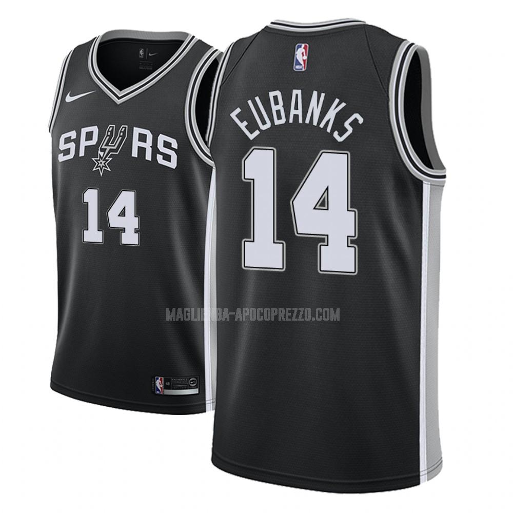 uomo maglia san antonio spurs di drew eubanks 14 nero icon