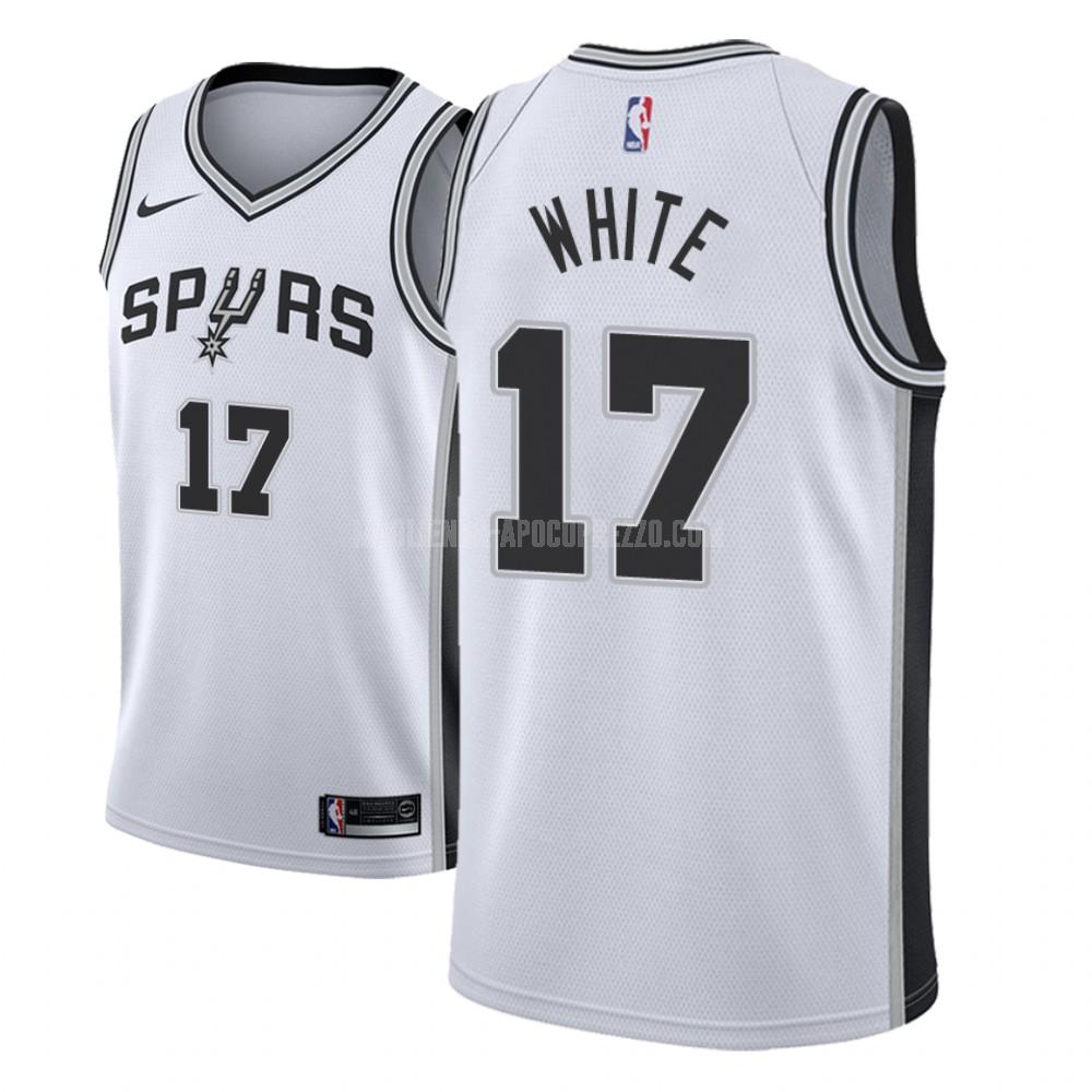 uomo maglia san antonio spurs di okaro white 17 bianco association