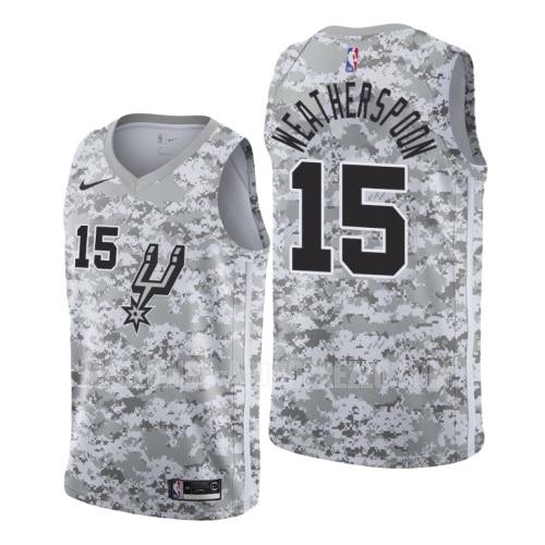 uomo maglia san antonio spurs di quinndary weatherspoon 15 camo earned edition